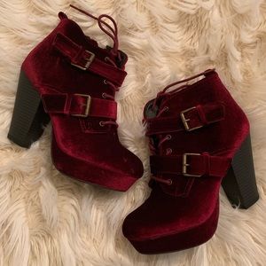 Red Velvet Booties